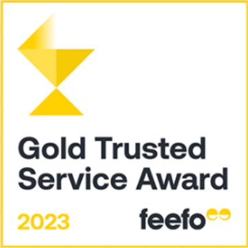 Feefo Gold Trusted Service Award 2023