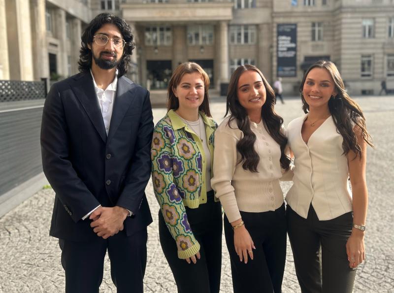 Rosie Bryan, Jaimy Fearn, Arbaaz Mehmood and Jennifer Reid