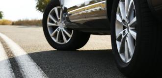 car parked on road
