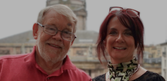 Andrew Holroyd with Esther Leach