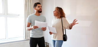 Couple buying a home together