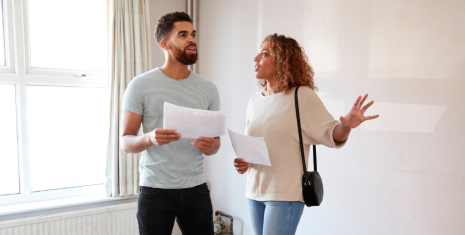 Couple buying a home together
