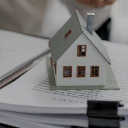 House and calculator with contracts