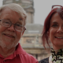 Andrew Holroyd with Esther Leach