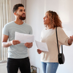 Couple buying a home together