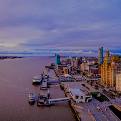 Liverpool city skyline